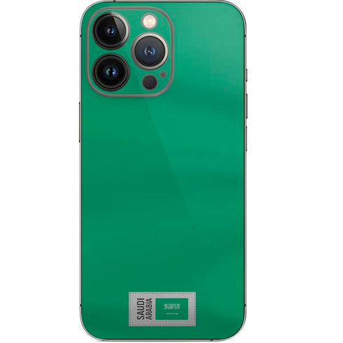 Saudi Arabia Soccer Flag iPhone 14 Pro Skin